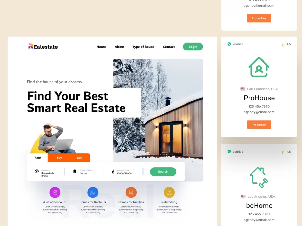 Real Estate Agent Web Design